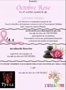 Affiche du salon bien-être de Coutiches pour Octobre Rose, 27 octobre 2024