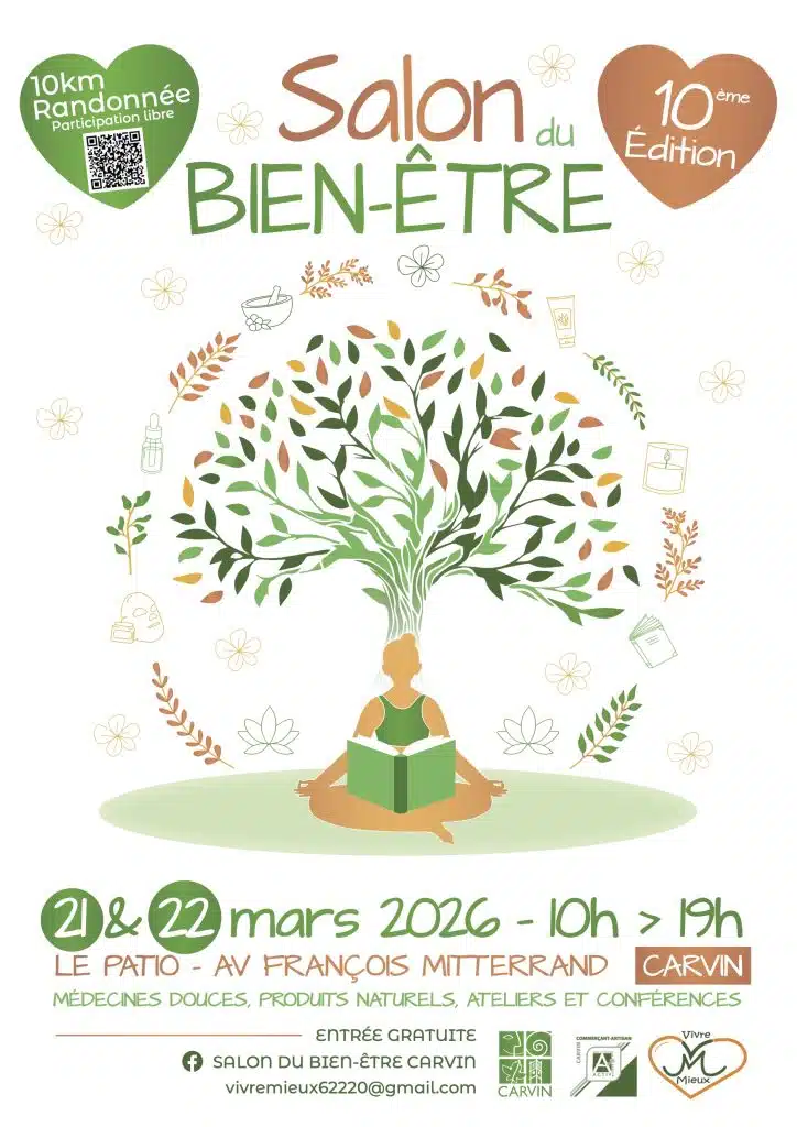 affiche salon bien etre Carvin 2026